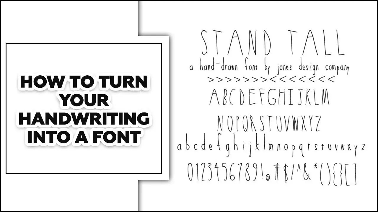 How To Turn Your Handwriting Into A Font