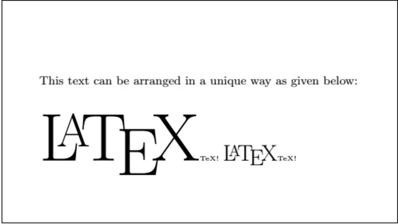How To Use Bold Font In Latex