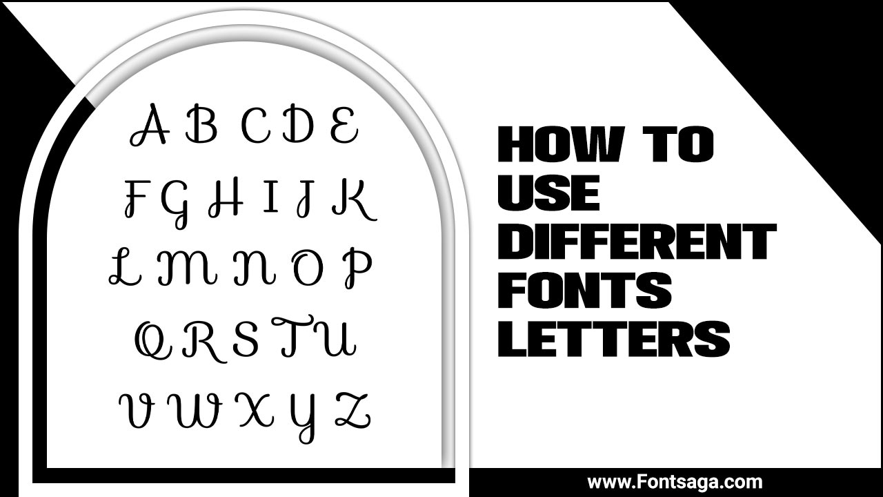 How To Use Different Fonts Letters