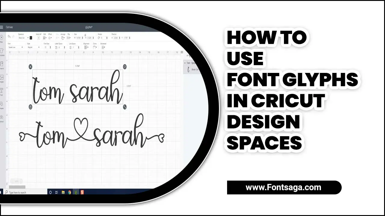 How To Use Font Glyphs In Cricut Design Space