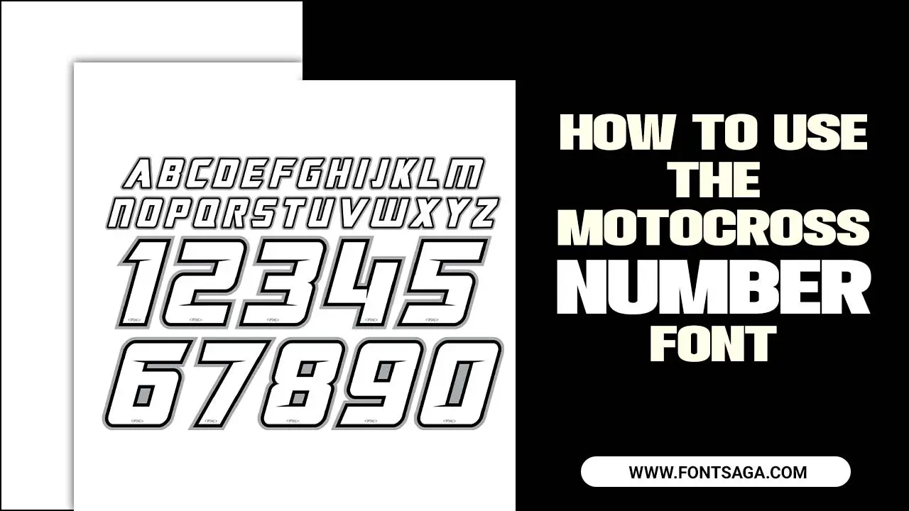 How To Use The Motocross Number Font