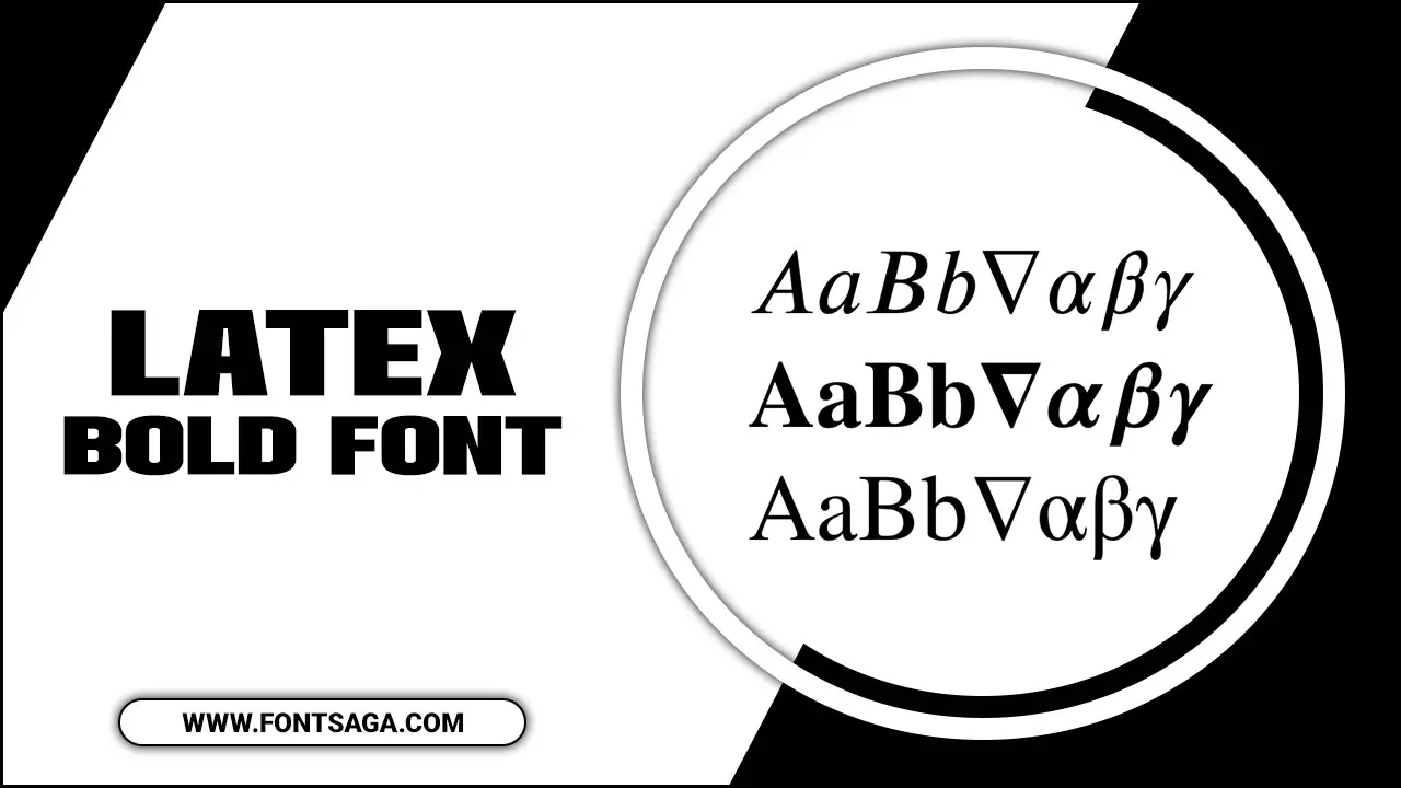Latex Bold Font