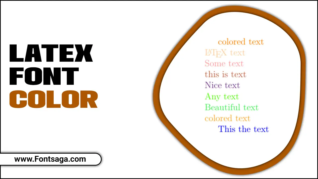 Latex Font Color