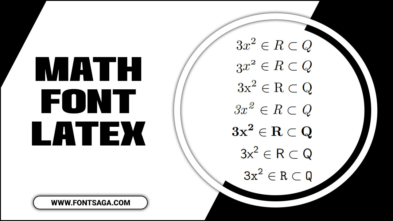 Math Font latex