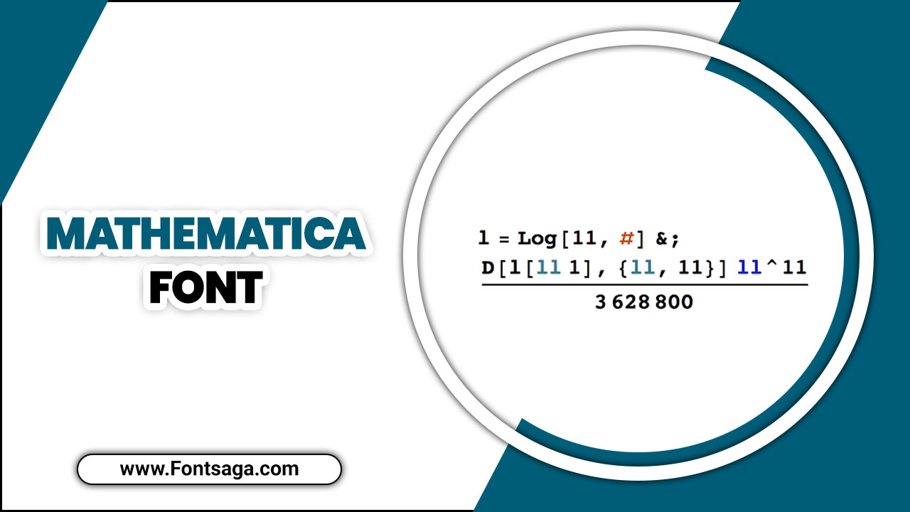 Mathematica Font