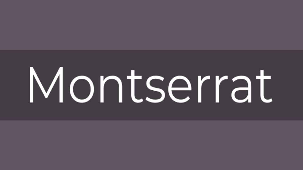 Montserrat Fonts