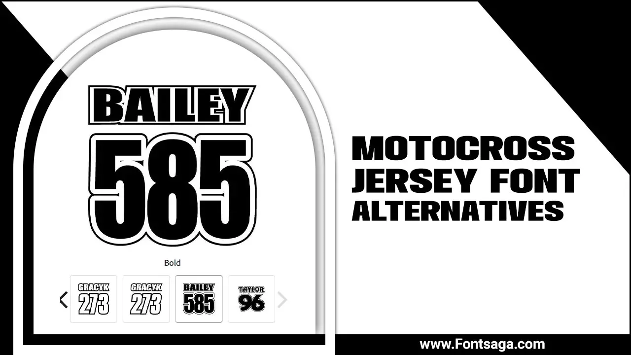 Motocross Jersey Font Alternatives