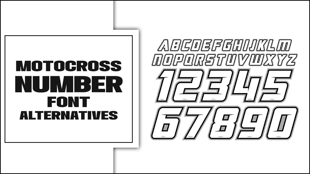 Motocross number Font Alternatives