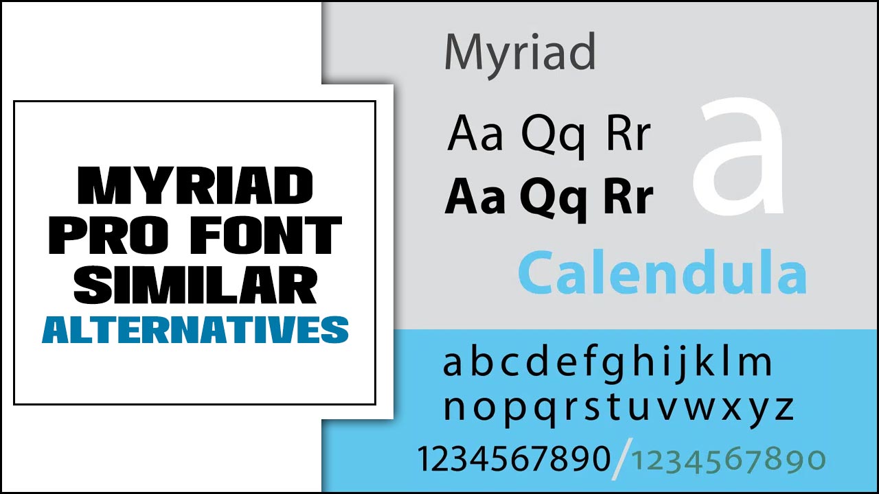 Myriad Pro Font Similar Alternatives