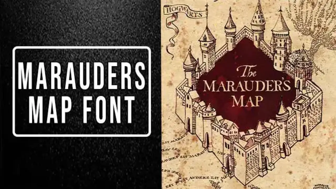 Mysteries Of Marauders Map Fonts