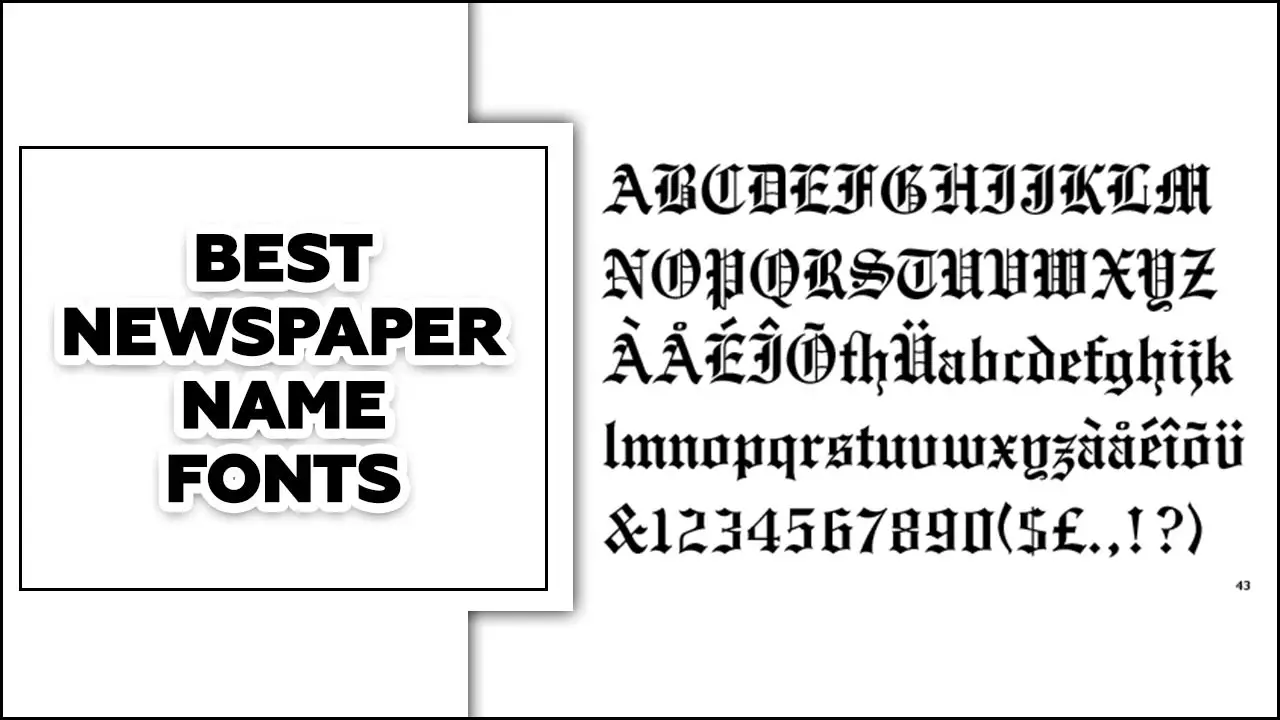 NewsPaper Fonts