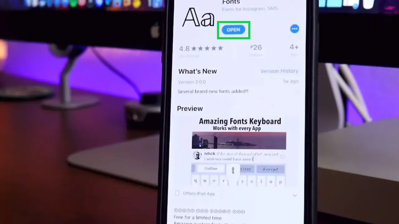 Select The iOS Device Where You Want To Use The Font And Click