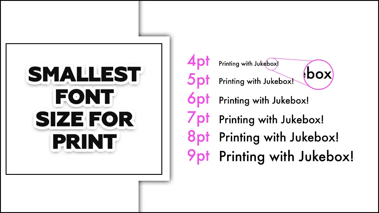 Smallest Font Size For Print