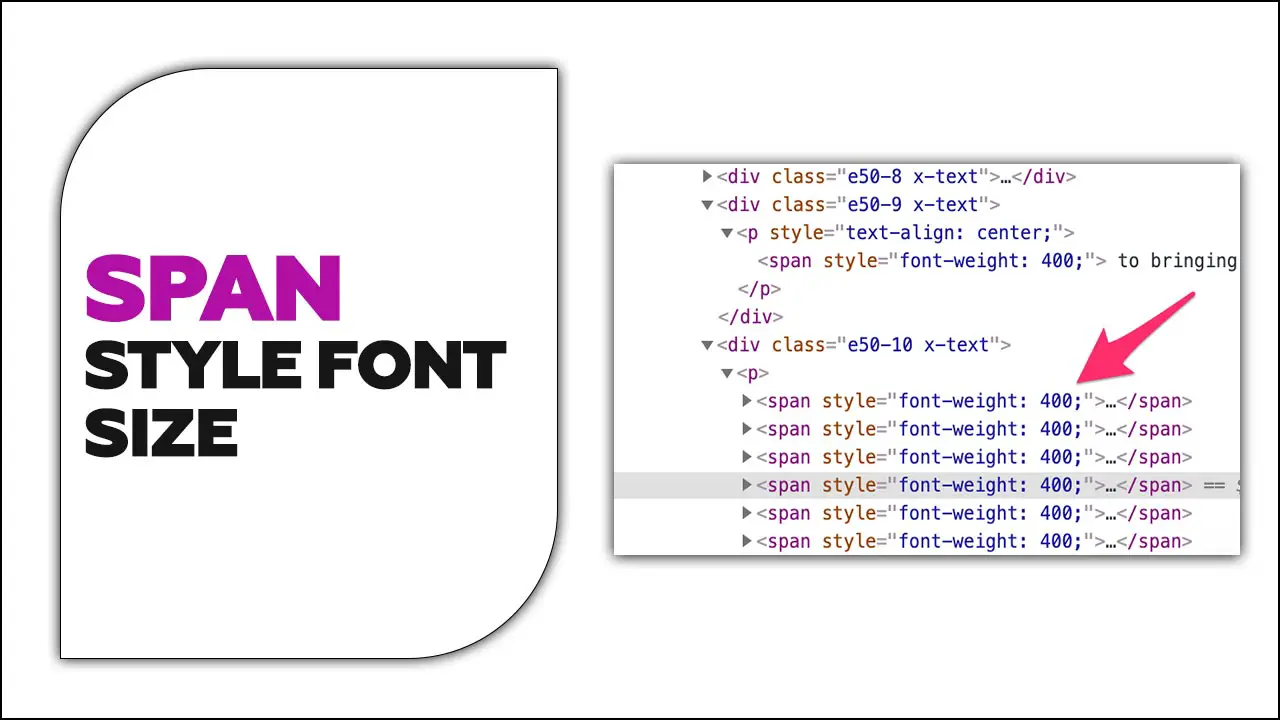Span Style Font Size: Elevate Your Style And Impact!