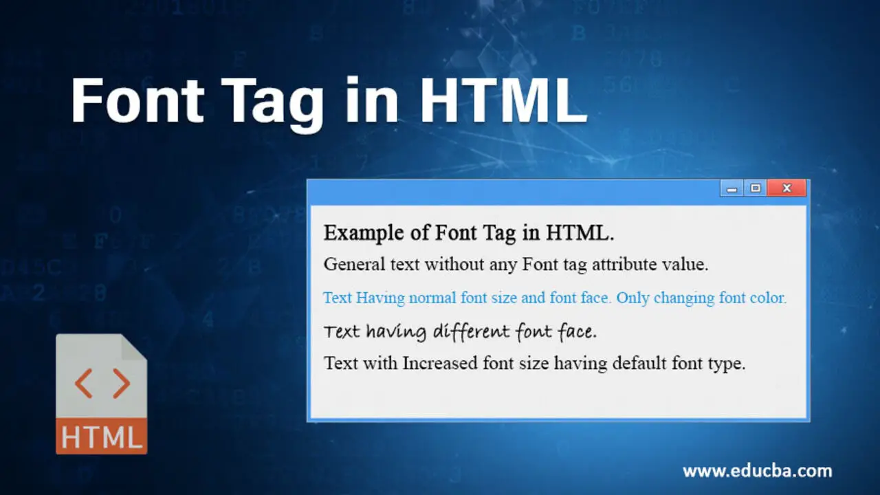 Specifying The Font Size In An HTML Tag