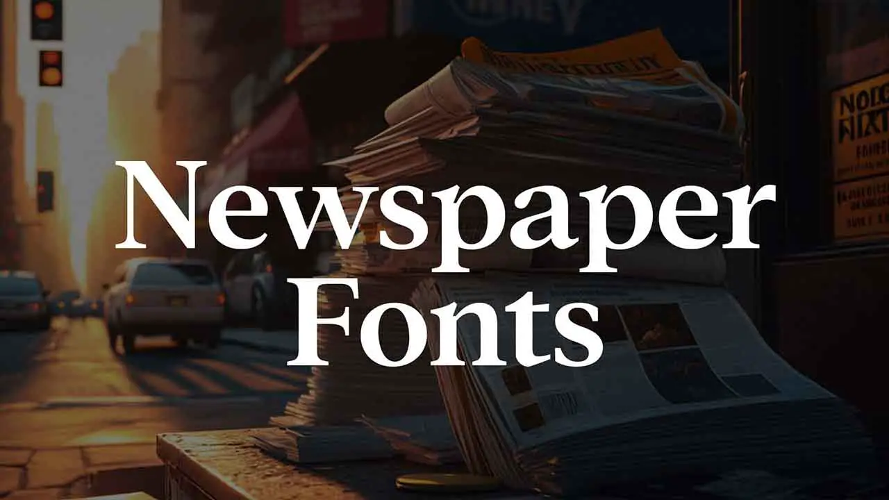 The 6 Tips For Choosing The Right Newspaper Title Font