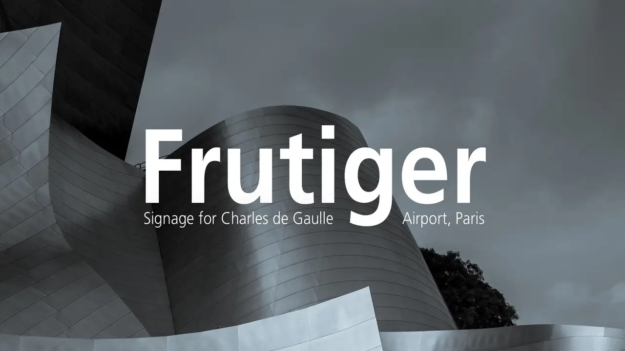 The Allure Of The Frutiger Typeface