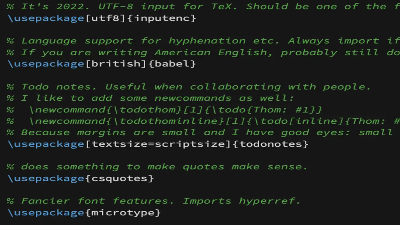 Tips For Using Code Fonts In Latex Documents
