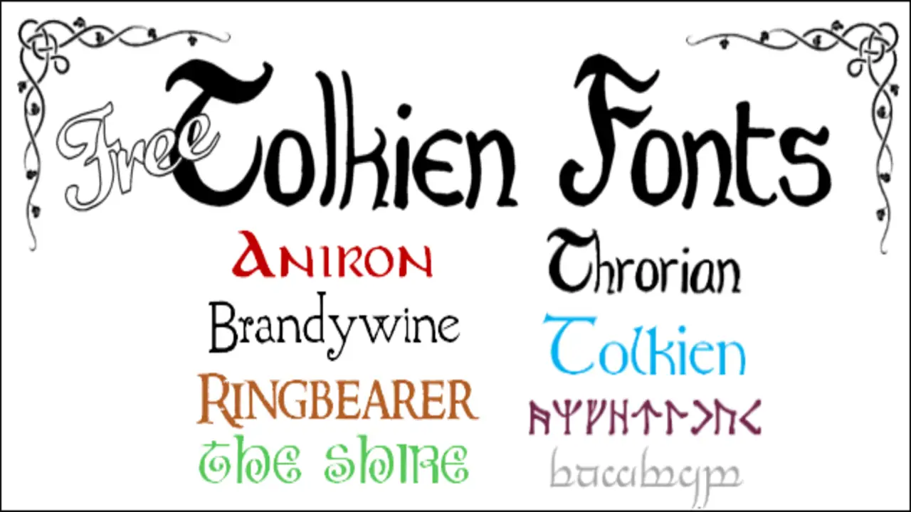 Tips On How To Write In Tolkien Font