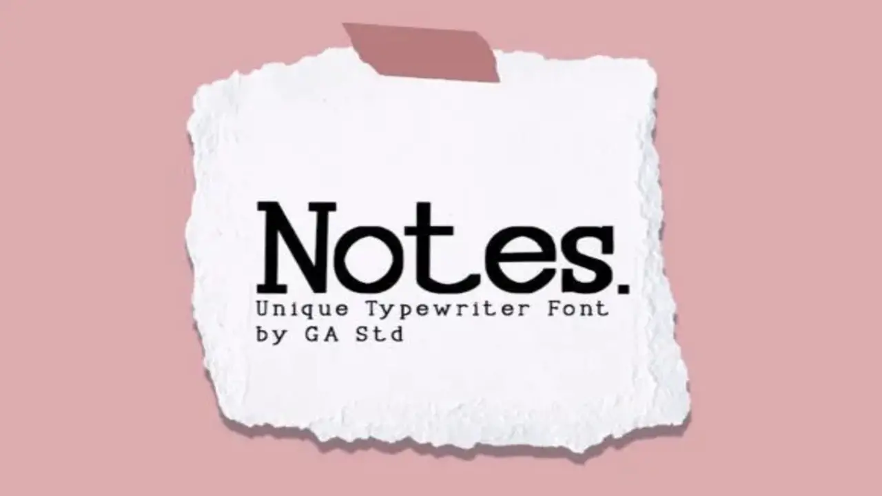 Transform Your Designs With Aesthetic Notes Font