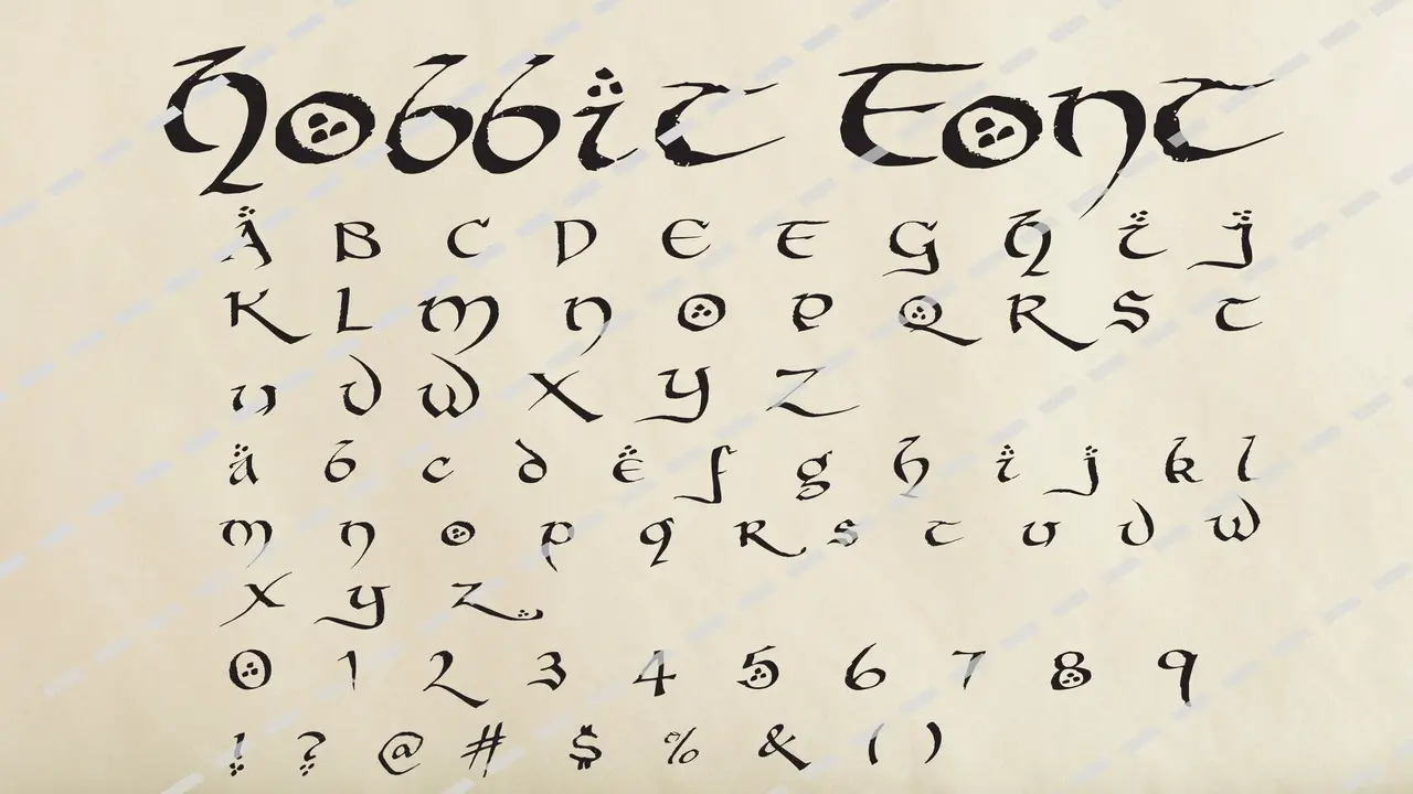 Types Of Jrr Tolkien Fonts