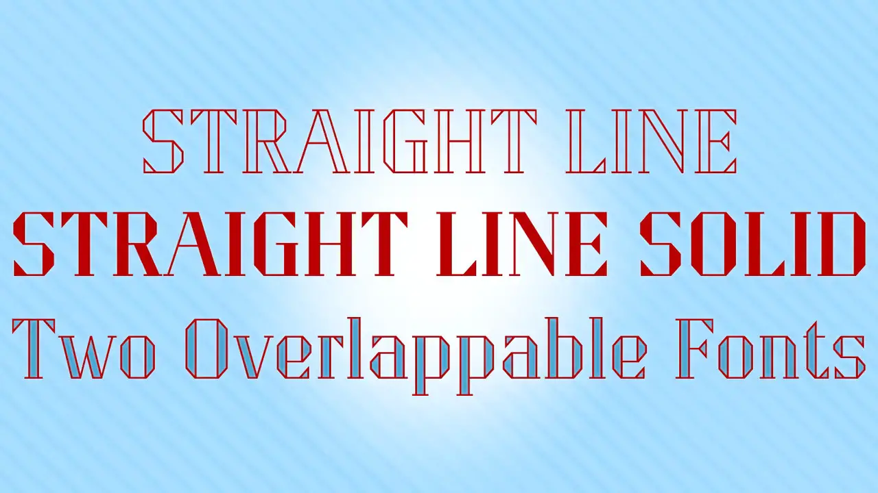 Uses Of Straight-Line Fonts In Design And Typography