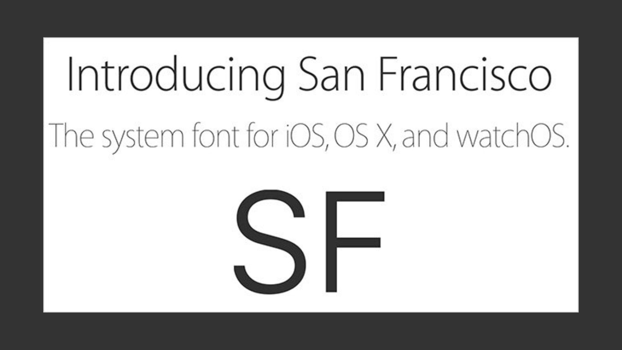 Using San Francisco Font in Applications