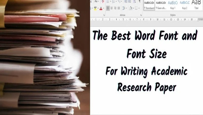 What Are Some General Tips For Choosing A Font For Academic Papers
