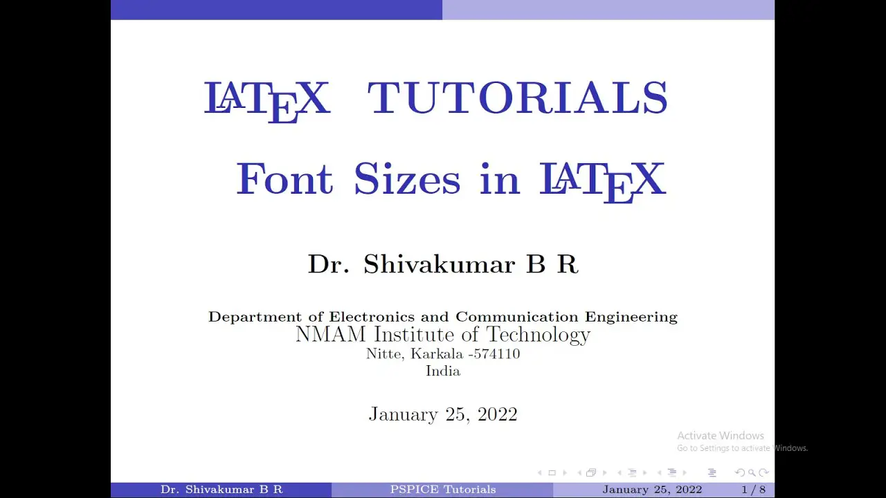 What Are The Different Font Sizes Available In Latex
