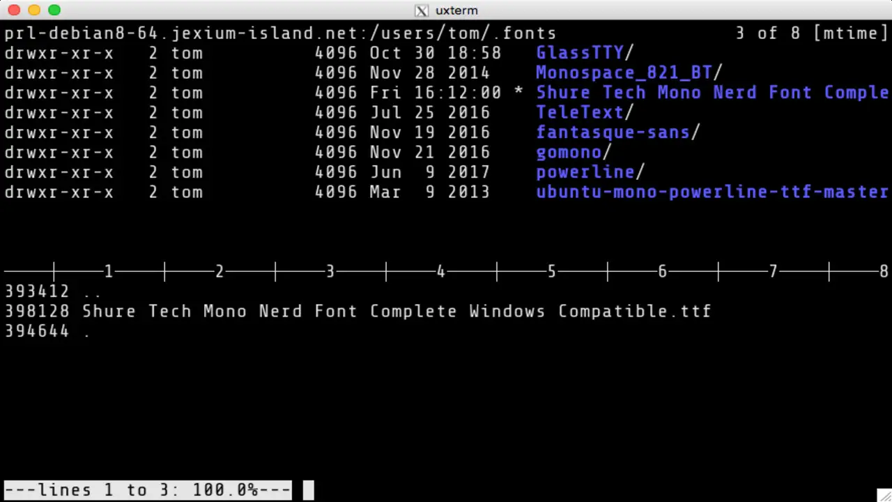 What Are Xterm Font-Sizes