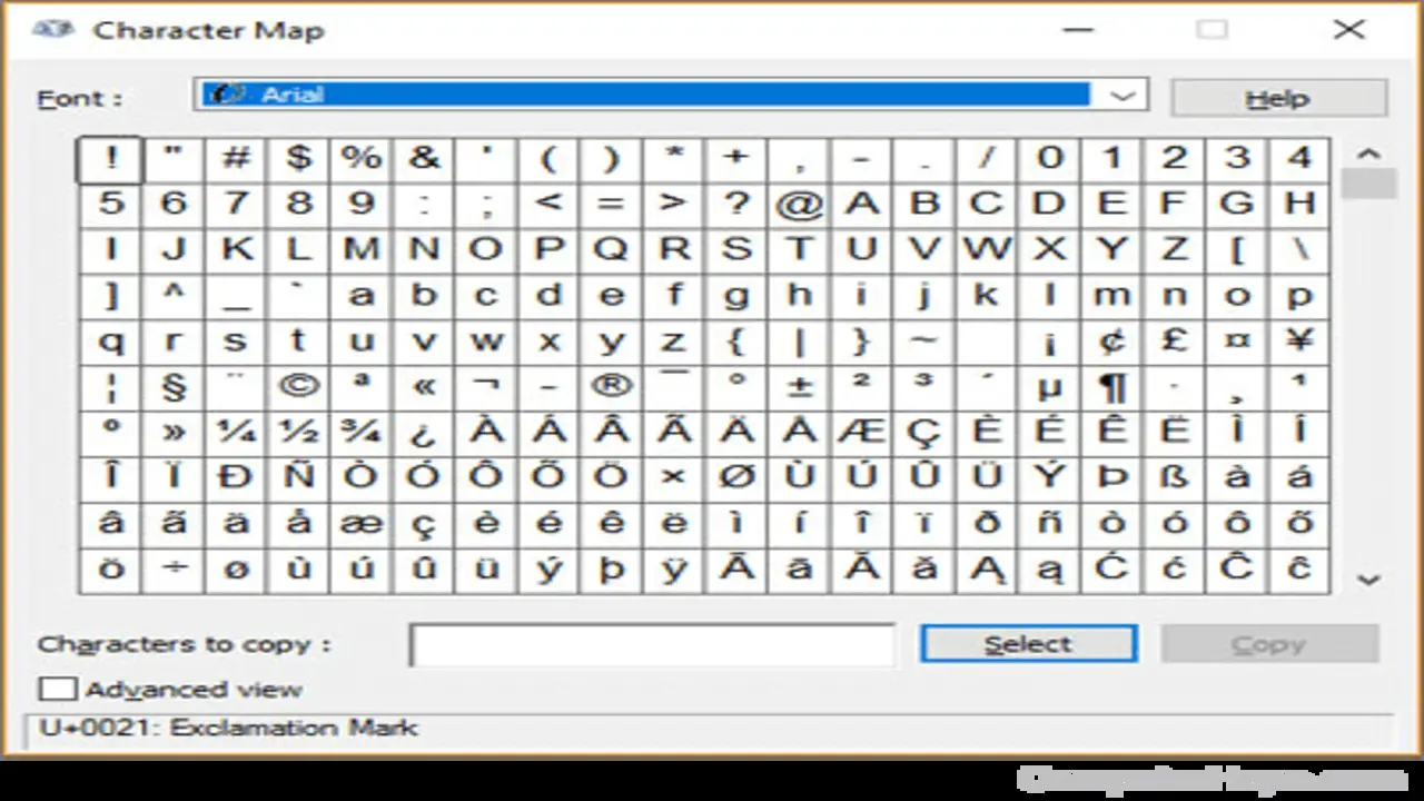 What Is A Font Character Map Viewer