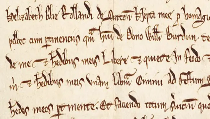 What Is A Medieval Handwriting Font