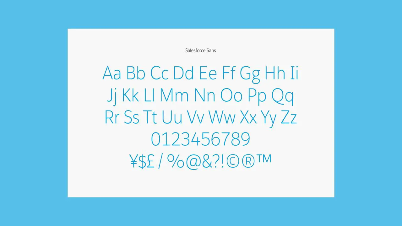 What Is Salesforce Font Size
