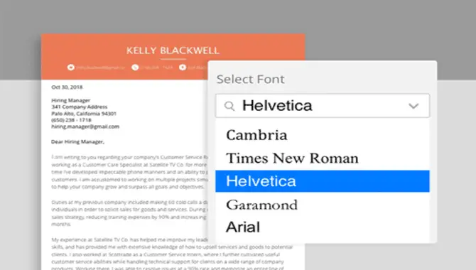 What Is The Best Font Size For A Cover Letter