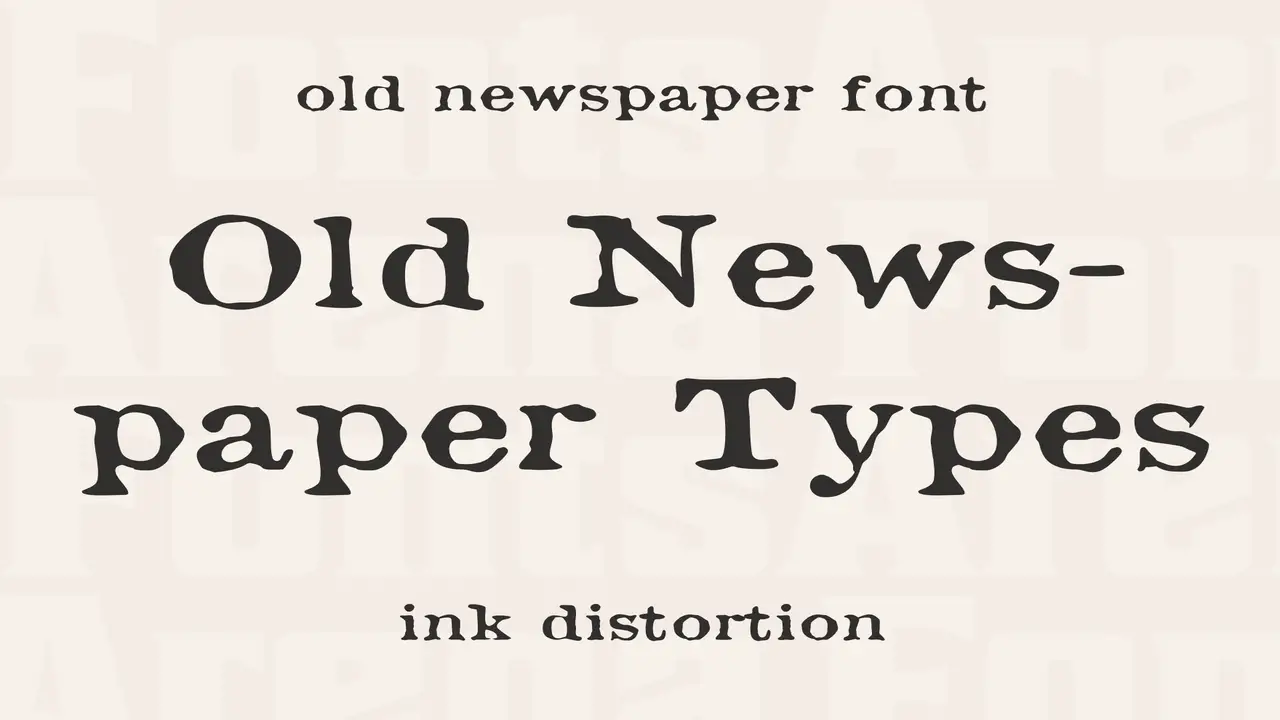 Why Old Newspaper-Types Fonts Are Great For Content Creation