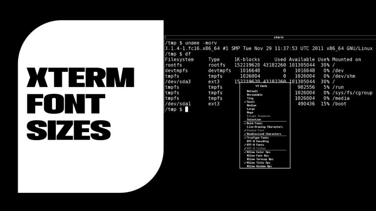 Xterm Font Sizes: How To Choose The Perfect Size