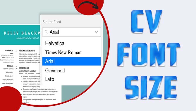 Cv Font Size