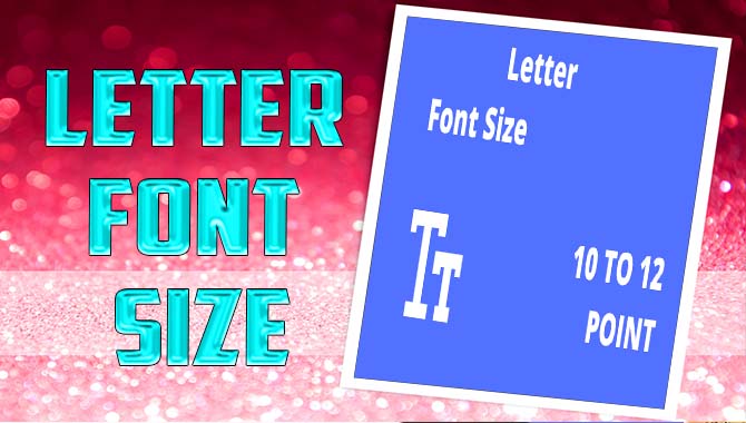 letter font size
