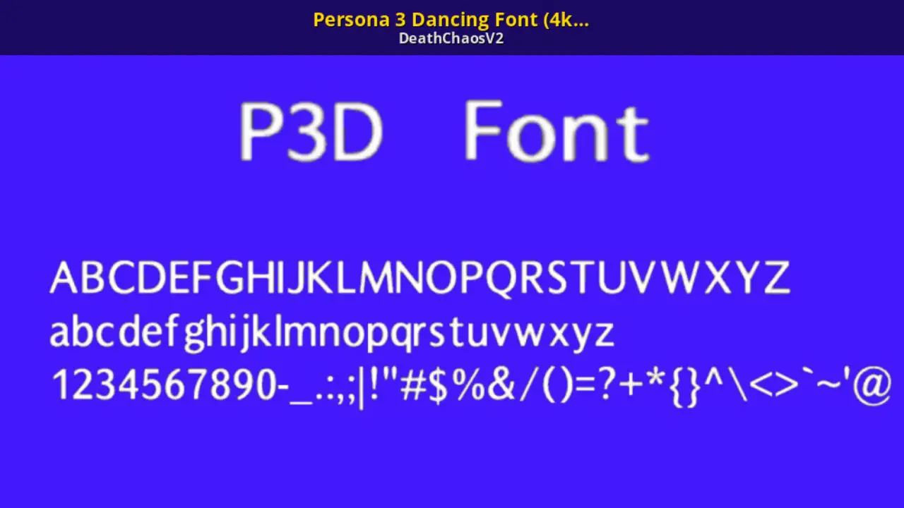5 Amazing Features Of Persona 3 Font