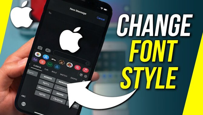 Changing Font Style On Iphone And Ipad
