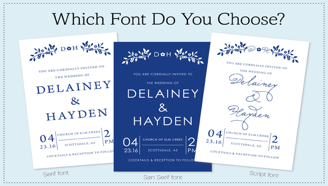 Choosing The Right Font For Your Wedding Style