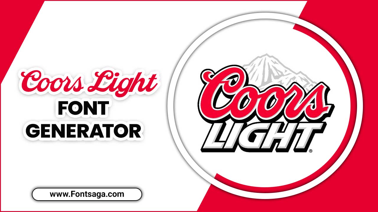 Coors Light Font Generator
