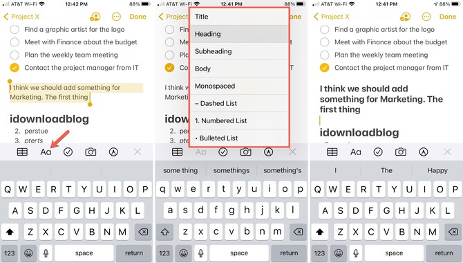 Customizing Notes Font On Iphone And Ipad