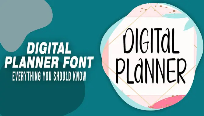 Digital Planner Font