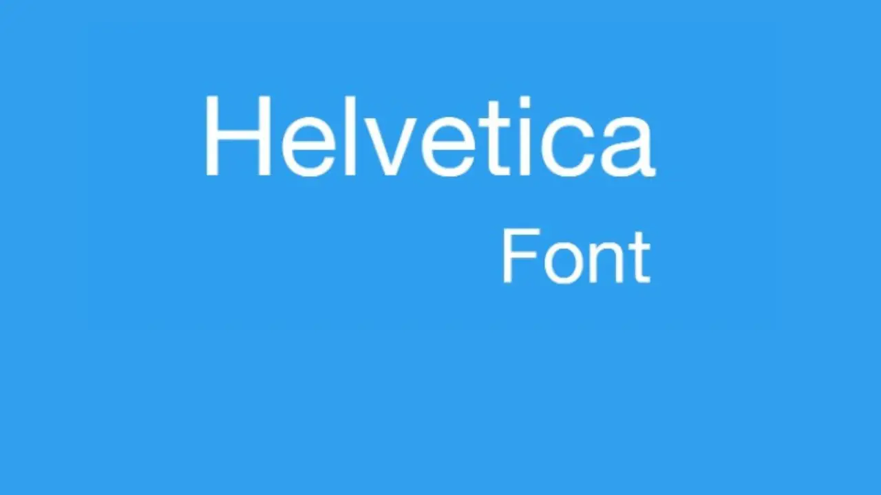 Download The Helvetica Font File