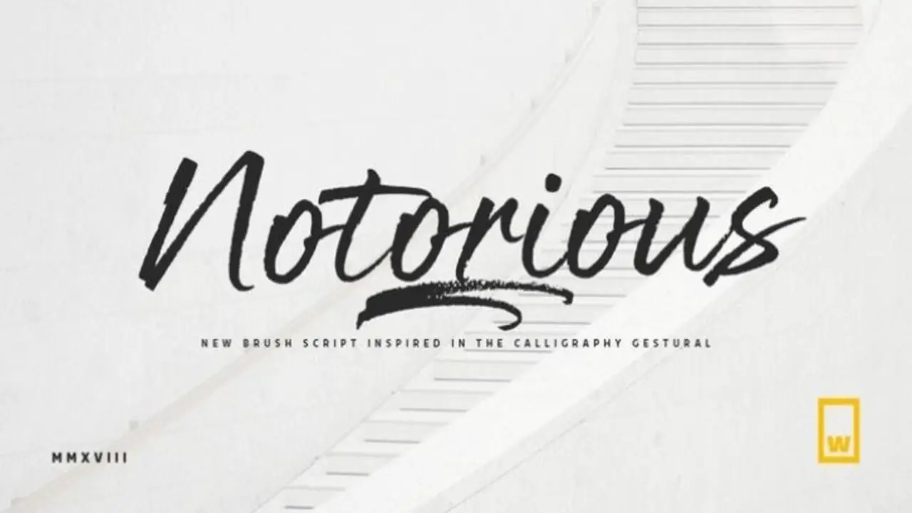 Features Of Notorious Big Font