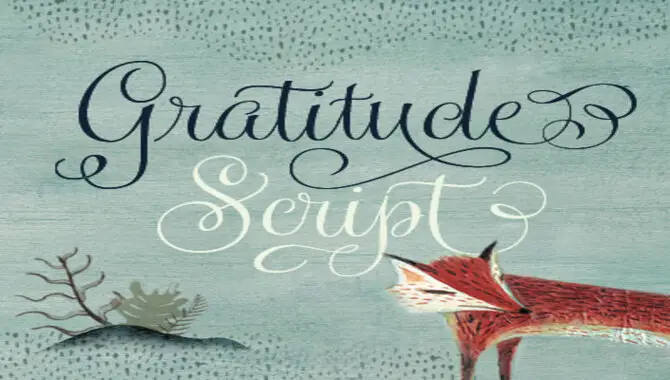 Getting Started With Gratitude Font