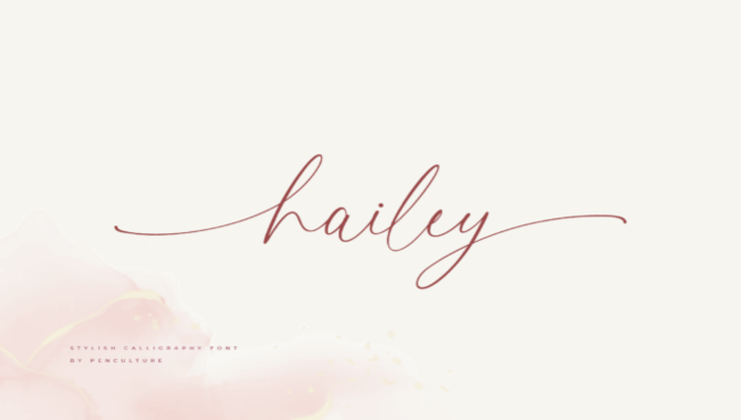 Hailey Font Glyphs