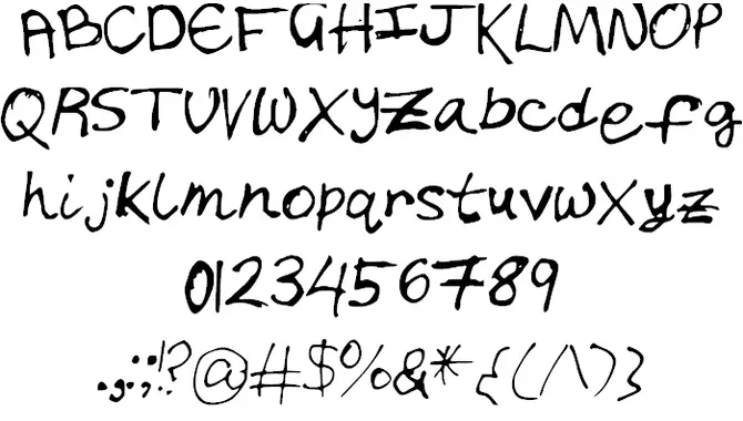 Handwriting Chicken Fonts