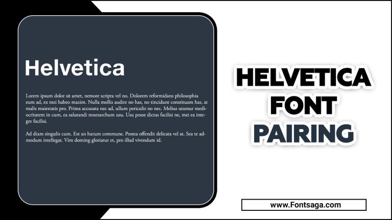 Ultimate Guide For Helvetica Font Pairing